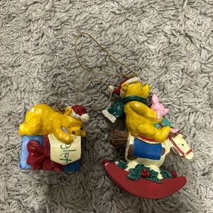 2 Classic Winnie the Pooh ornaments
